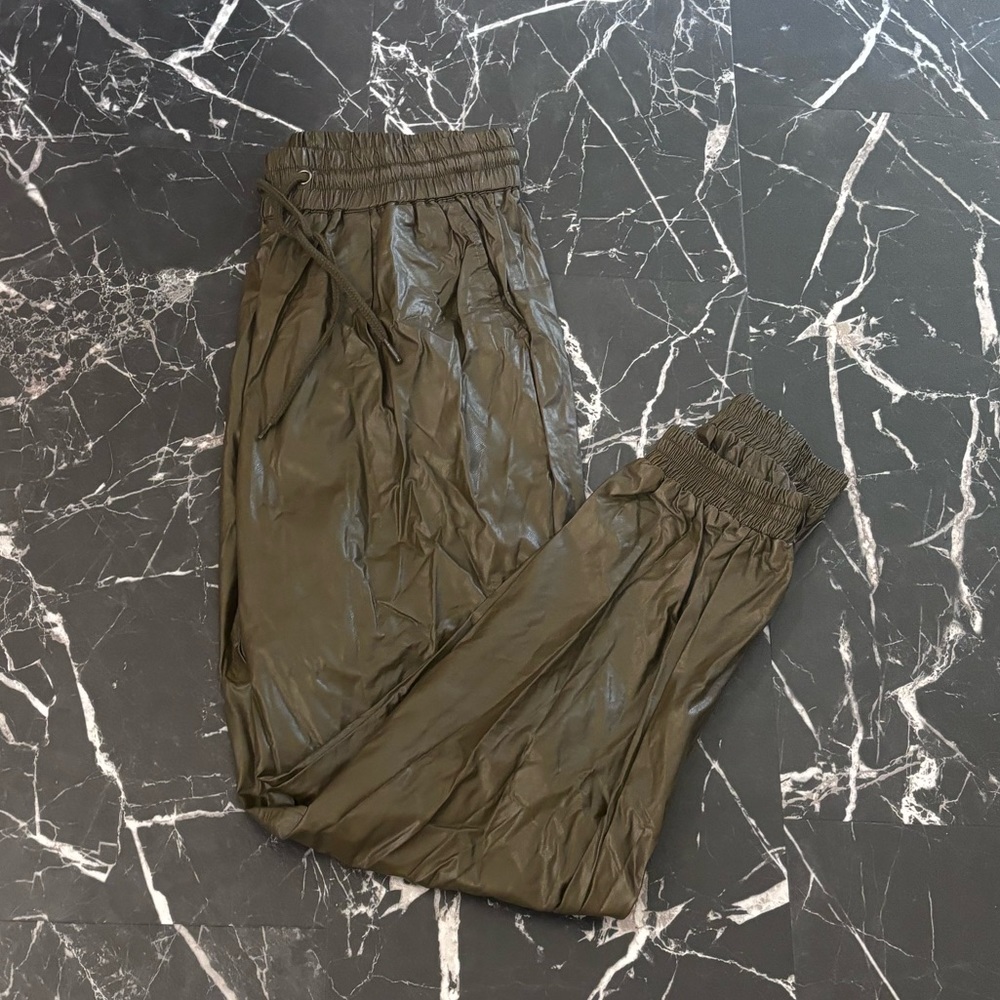 Pleather dress pant